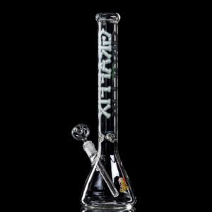 18" BEAKER + PERK - GREEN LOGO Hover Image